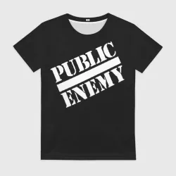 Женская футболка 3D Public Enemy