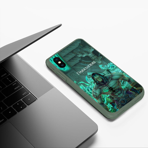 Чехол для iPhone XS Max матовый Darksiders 2, цвет темно-зеленый - фото 5