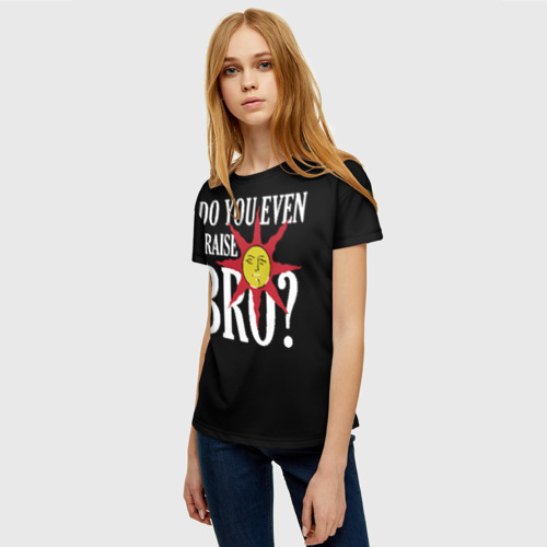 Женская футболка 3D с принтом Bro, фото на моделе #1