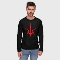 Мужской лонгслив 3D Code Geass logo red - фото 2