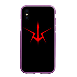 Чехол для iPhone XS Max матовый Code Geass logo red