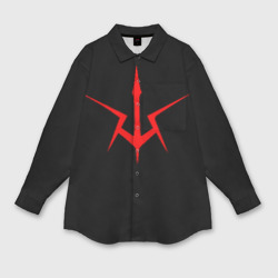 Женская рубашка oversize 3D Code Geass logo red