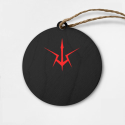 Деревянная игрушка круг Code Geass logo red