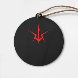 Деревянная игрушка круг Code Geass logo red