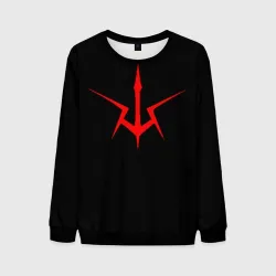 Мужской свитшот 3D Code Geass logo red
