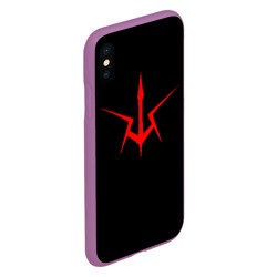 Чехол для iPhone XS Max матовый Code Geass logo red - фото 2