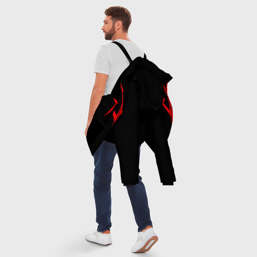 Мужская зимняя куртка 3D Code Geass logo red, цвет черный - фото 5