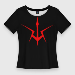 Женская футболка 3D Slim Code Geass logo red