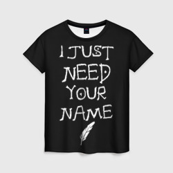 Женская футболка 3D Your name