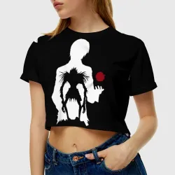 Женская футболка Crop-top 3D Рюк в свете - фото 2