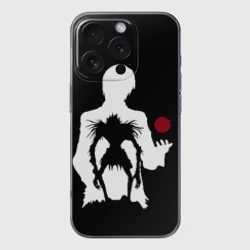 Чехол для iPhone 16 Pro Max силиконовый с защитой камеры Рюк в свете