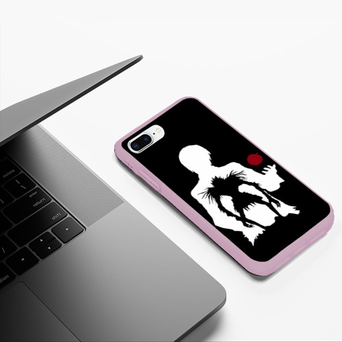 Чехол для iPhone 7Plus/8 Plus матовый Рюк в свете, цвет розовый - фото 5