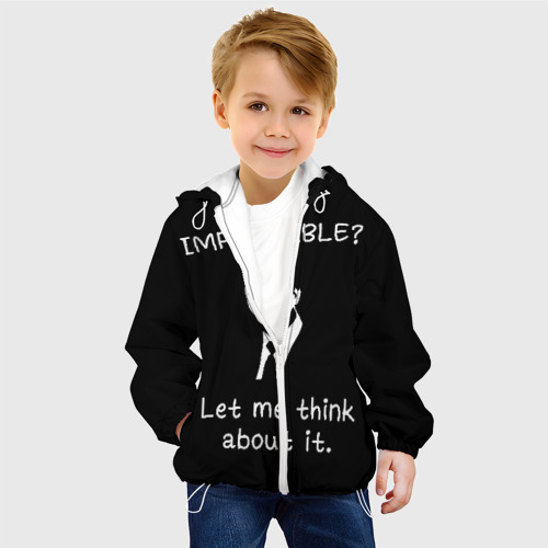 Детская куртка 3D Маск, цвет белый - фото 3