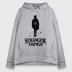 Женское худи Oversize хлопок Stranger things