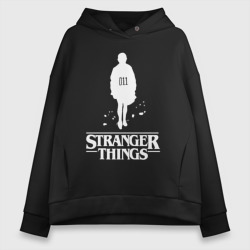 Женское худи Oversize хлопок Stranger things