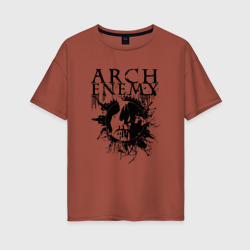 Женская футболка хлопок Oversize Arch Enemy