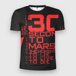 Мужская футболка 3D Slim 30 Seconds to mars