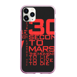 Чехол для iPhone 11 Pro Max матовый 30 Seconds to mars