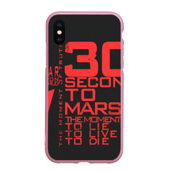 Чехол для iPhone XS Max матовый 30 Seconds to mars