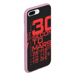 Чехол для iPhone 7Plus/8 Plus матовый 30 Seconds to mars - фото 2