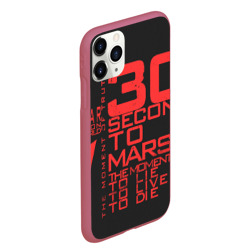 Чехол для iPhone 11 Pro Max матовый 30 Seconds to mars - фото 2