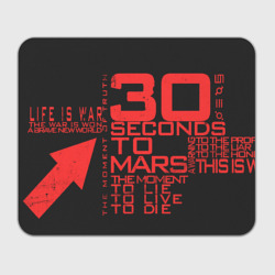 Прямоугольный коврик для мышки 30 Seconds to mars