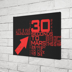 Холст прямоугольный 30 Seconds to mars - фото 2