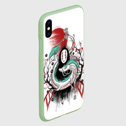 Чехол для iPhone XS Max матовый Хаку обвивает Каонаси - фото 2