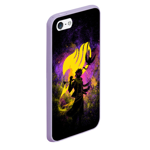 Чехол для iPhone 5/5S матовый Маг Fairy Tail, цвет светло-сиреневый - фото 3