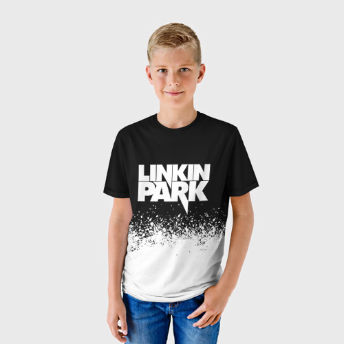 Детская футболка 3D с принтом LINKIN PARK, фото на моделе #1