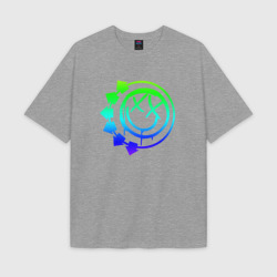 Мужская футболка Oversize хлопок texturе Blink-182