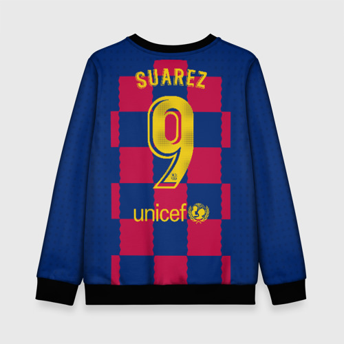 Детский свитшот 3D с принтом Suarez home 19-20, вид сзади #1
