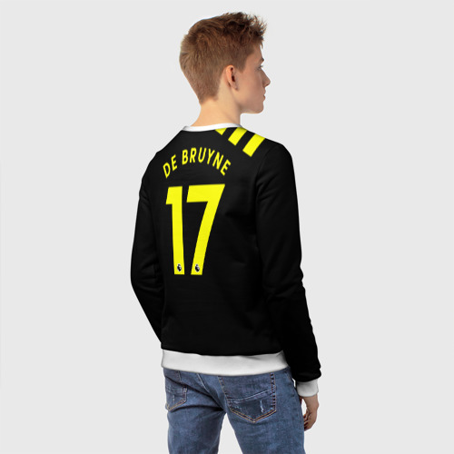 Детский свитшот 3D De Bruyne away 19-20, цвет 3D печать - фото 4