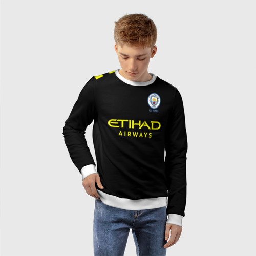 Детский свитшот 3D De Bruyne away 19-20, цвет 3D печать - фото 3