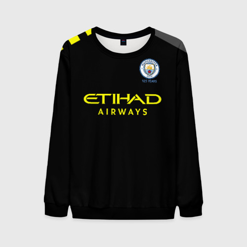 Мужской свитшот 3D Manchester City away 19-20, цвет черный