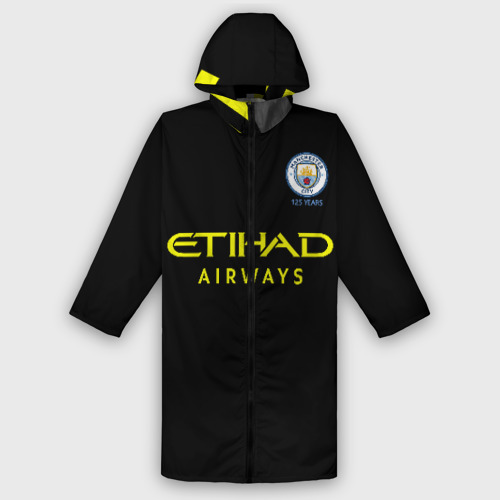 Мужской дождевик 3D Manchester City away 19-20, цвет белый