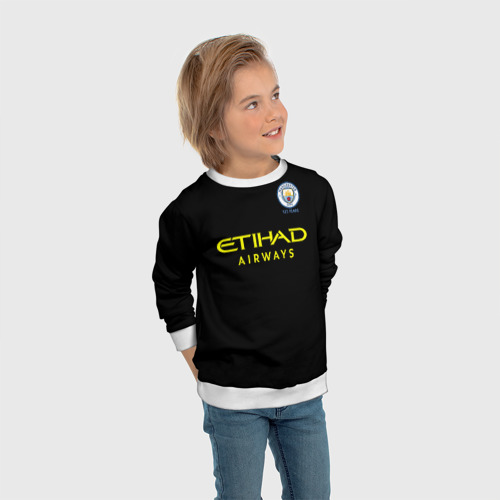 Детский свитшот 3D Manchester City away 19-20, цвет 3D печать - фото 5