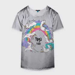 Накидка на куртку 3D Yoga time - unicorns