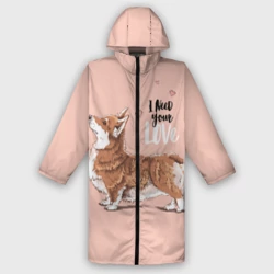 Дождевик унисекс 3D I Need your love