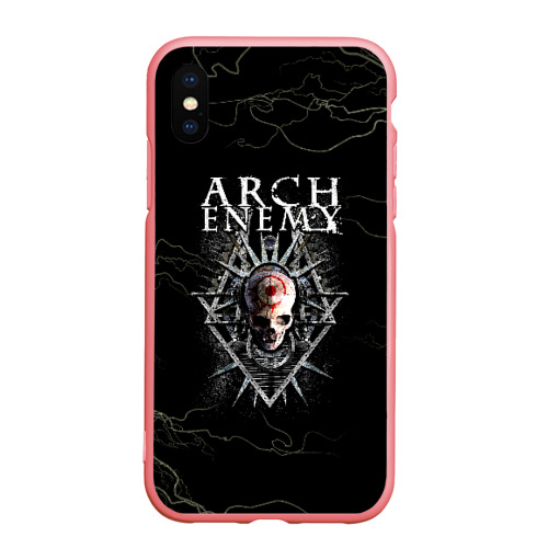 Чехол для iPhone XS Max матовый Arch Enemy, цвет баблгам