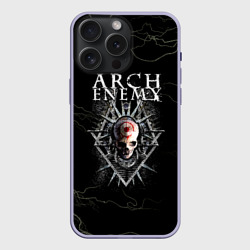 Чехол силиконовый для Apple iPhone 15 Pro Мax матовый Arch Enemy