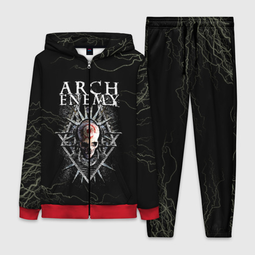 Женский костюм 3D Arch Enemy, цвет красный