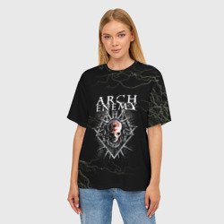 Женская футболка oversize 3D Arch Enemy - фото 2