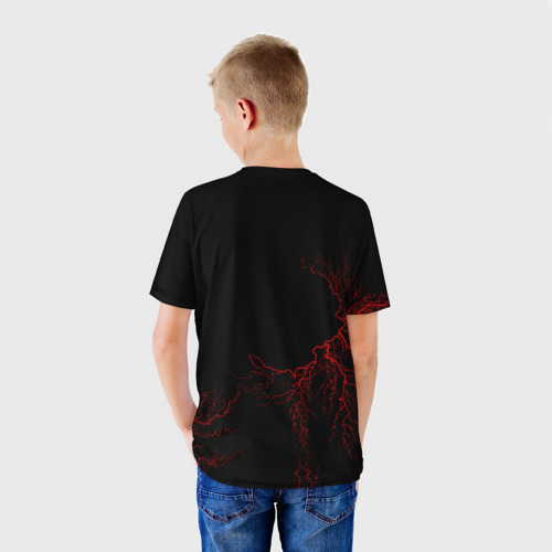 Детская футболка 3D с принтом Arch Enemy, вид сзади #2