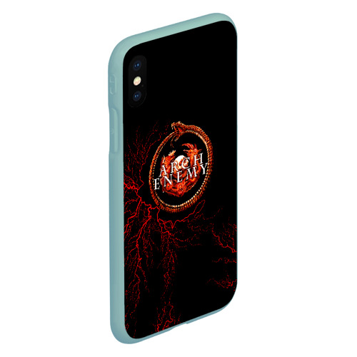 Чехол для iPhone XS Max матовый Arch Enemy, цвет мятный - фото 3