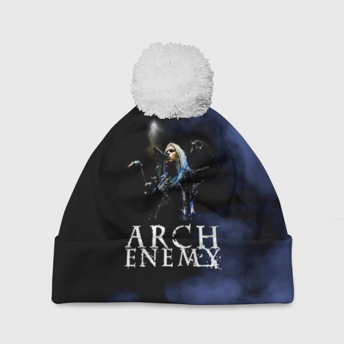 Шапка 3D c помпоном Arch Enemy, цвет 3D печать