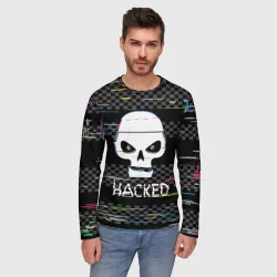Мужской лонгслив 3D Hacked - фото 2
