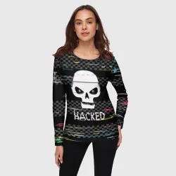 Женский лонгслив 3D Hacked - фото 2