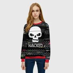 Женский свитшот 3D Hacked - фото 2