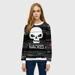 Женский свитшот 3D Hacked - фото 2